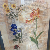 Floral Botanical Print ART WORK 34.5Wx40.5H