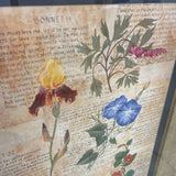 Floral Botanical Print ART WORK 34.5Wx40.5H
