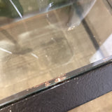 Pottery Barn "Tanner" Metal Framed 3-Tier Glass CONSOLE TABLE 54Wx18Dx26H