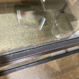 Pottery Barn "Tanner" Metal Framed 3-Tier Glass CONSOLE TABLE 54Wx18Dx26H