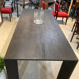 Restoration Hardware Arles Modern Single Slab DINING TABLE 96Wx39Dx30H