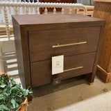 2 Drawer American Woodcraft NIGHTSTAND Brown 28w18d27h