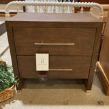 2 Drawer American Woodcraft NIGHTSTAND Brown 28w18d27h