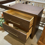 2 Drawer American Woodcraft NIGHTSTAND Brown 28w18d27h