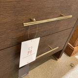 2 Drawer American Woodcraft NIGHTSTAND Brown 28w18d27h