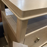 Highbury 2-Drawer W/Open Shelf NIGHTSTAND Beige 29w18d27h