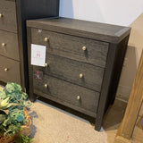 Celine 3-Drawer NIGHTSTAND Black 25w16d27h