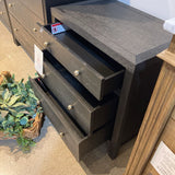 Celine 3-Drawer NIGHTSTAND Black 25w16d27h