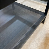 Two Tier W/Glass Top COFFEE/COCKTAIL TABLE 45w20d17h