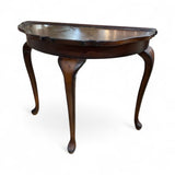 Ethan Allen Georgian Court Demilune CONSOLE TABLE 34w17d28h