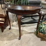 Ethan Allen Georgian Court Demilune CONSOLE TABLE 34w17d28h