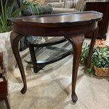 Ethan Allen Georgian Court Demilune CONSOLE TABLE 34w17d28h