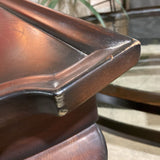 Ethan Allen Georgian Court Demilune CONSOLE TABLE 34w17d28h