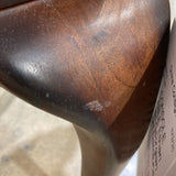 Ethan Allen Georgian Court Demilune CONSOLE TABLE 34w17d28h