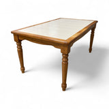 Rectangular Wood w/ Ceramic Tile Top DINING TABLE 60.5w37d30h
