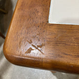 Rectangular Wood w/ Ceramic Tile Top DINING TABLE 60.5w37d30h