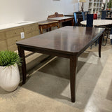 Glory House Rectangular Solid Dark Wood w/ 18" Leaf DINING TABLE 60w42d31h