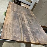 CB2 Stilt Industrial High Top DINING TABLE 48w28d42h