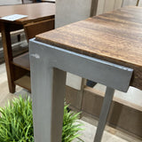 CB2 Stilt Industrial High Top DINING TABLE 48w28d42h