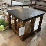 Drexel Heritage Vintage MCM Stone Top END/SIDE TABLE 22w22d17h