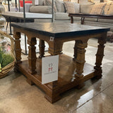 Drexel Heritage Vintage MCM Stone Top END/SIDE TABLE 22w22d17h