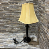 Traditional Glazed Wood TABLE LAMP 14w10d26h