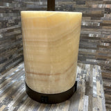 Cylindric Onyx Multi-Switch Lamp w/ USB Charging TABLE LAMP 15d24h