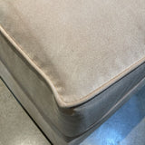 2pc Microfiber Left Chaise w/ Ottoman SECTIONAL Ivory 108Wx75Dx34H