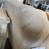 2pc Microfiber Left Chaise w/ Ottoman SECTIONAL Ivory 108Wx75Dx34H