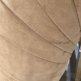 2pc Microfiber Left Chaise w/ Ottoman SECTIONAL Ivory 108Wx75Dx34H