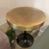Arteriors Home Daryl Gold Top Tulip Pedestal SIDE TABLE 24Wx26H