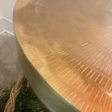 Arteriors Home Daryl Gold Top Tulip Pedestal SIDE TABLE 24Wx26H