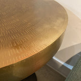 Arteriors Home Daryl Gold Top Tulip Pedestal SIDE TABLE 24Wx26H