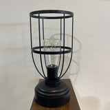 Battery Powered Industrial Style Accent Lamp TABLE LAMP 5.5Wx11H