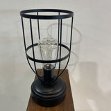 Battery Powered Industrial Style Accent Lamp TABLE LAMP 5.5Wx11H