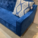Performance Velvet Futon SOFA Royal Blue 24Wx34Dx33H