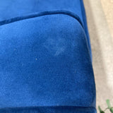 Performance Velvet Futon SOFA Royal Blue 24Wx34Dx33H