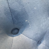 Performance Velvet Futon SOFA Royal Blue 24Wx34Dx33H