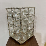 Jeweled Metal Candle Holder ACCESSORIES 4Wx6H
