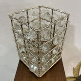 Jeweled Metal Candle Holder ACCESSORIES 4Wx6H