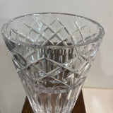 Cut Crystal Wide Vase or Ice Bucket ACCESSORIES 6.25Wx8H