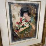 Janet Treby Hand Signed Numbered Lithograph Titled Muse VI ART WORK 30.5Wx35.5H