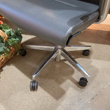 Leather High Back w/ Aluminum Base OFFICE CHAIRS Gray 28w21d51h