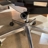 Leather High Back w/ Aluminum Base OFFICE CHAIRS Gray 28w21d51h