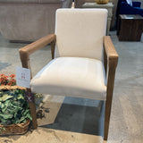 Lulu and Georgia Marla Leather Arms DINING CHAIRS Natural 23w26d33.5h