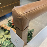 Lulu and Georgia Marla Leather Arms DINING CHAIRS Natural 23w26d33.5h