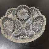 American Brilliant Period Cut Crystal Bowl ACCESSORIES 8Wx3H