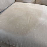 Suede Three-Seat SOFA Beige 90w36d36h