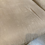 Suede Three-Seat SOFA Beige 90w36d36h