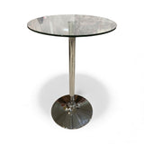 Wholesale Interiors Inc Bar Height Round Glass Top FURNITURE 27d41.5h